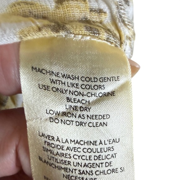 Free People Jaymes Midi Dress XL Pastry Cream Combo Floral Printed Smocked Boho - Picture 9 of 12